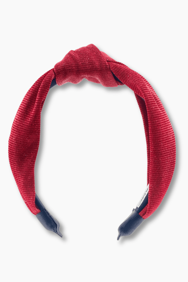 Silvery Headband Red