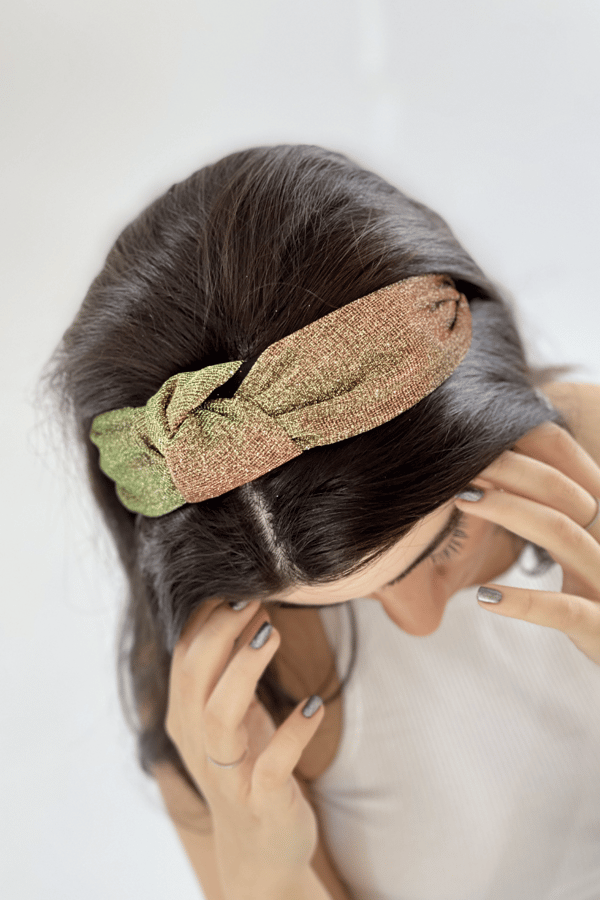 Silvery Headband Iridescent