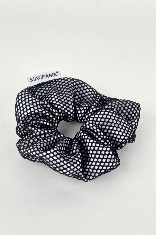 Light Up Scrunchie Black White