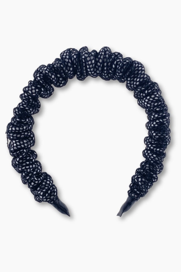 Black Accordion Headband for Women