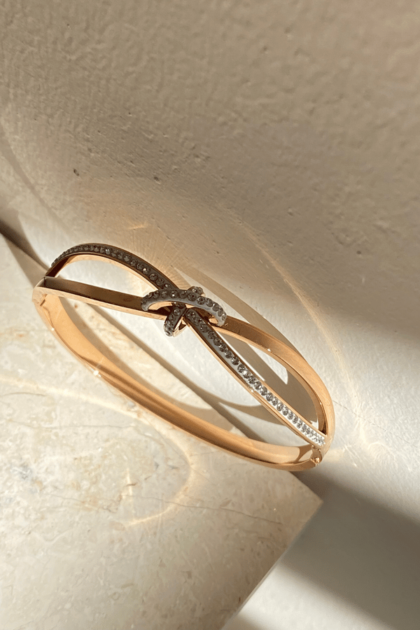 Double Row Hinged Bronze Bangle