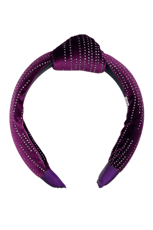 Purple Velvet Women Headband