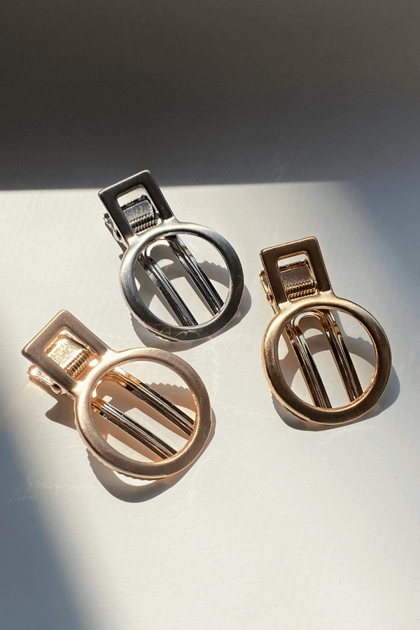 Tokasepeti Buckle Set of Round Metal 3 Side Buckles