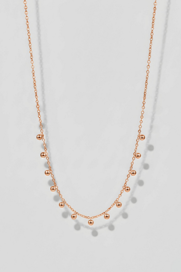 Ball Bronze Chain Necklace