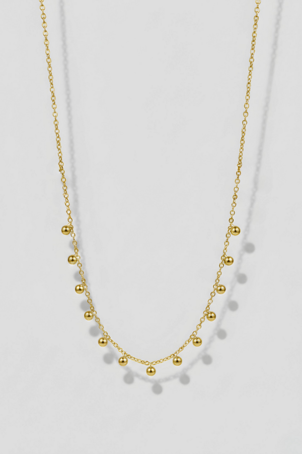 Ball Gold Chain Necklace