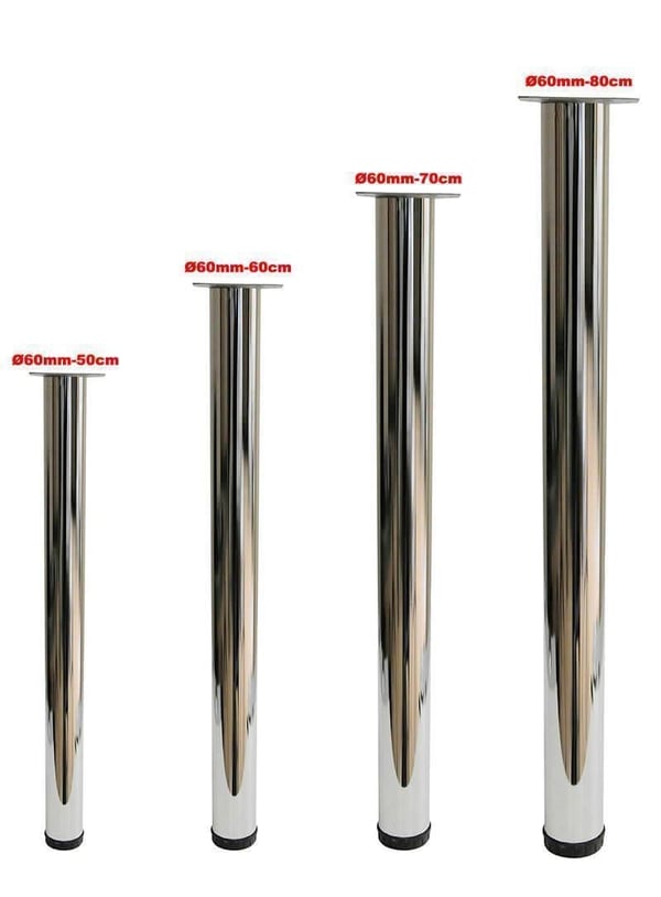 Ø60mm 50cm Uzun Ölçü Ahşap İçin Masa Ayağı Teknobutik.com'da