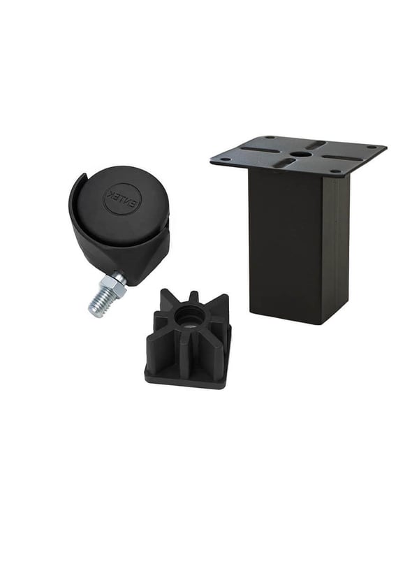 1 Adet 15cm Boy Siyah Kare Plastik Tekerlekli Mobilya Sehpa Ayağı Teknobutik.com'da