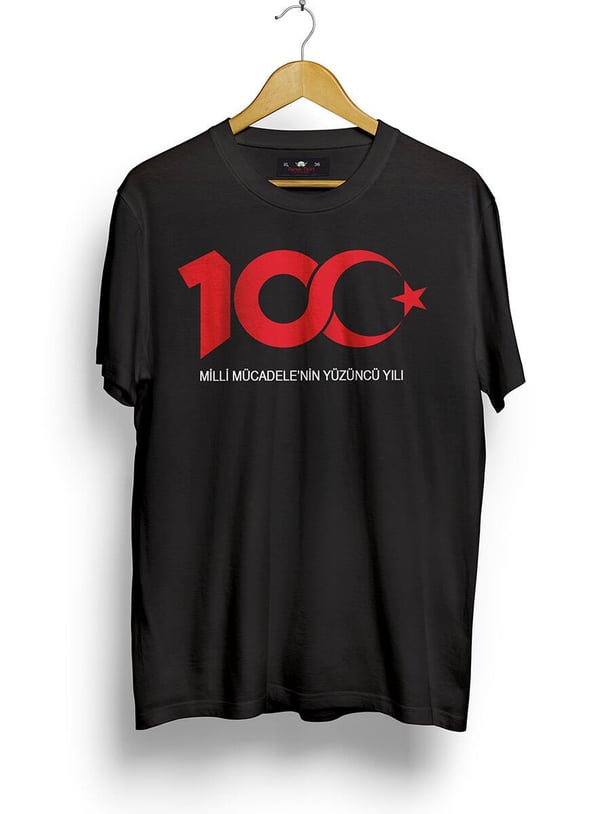 Yüzüncü Yıl Tasarımlı Oversize Kalıp T-shirt Teknobutik.com'da