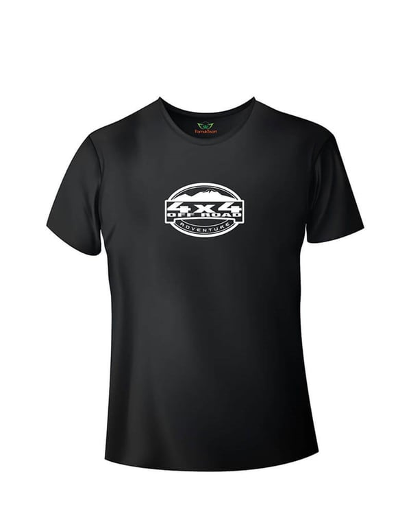 4x4 Off Road Adventure Baskılı Slim Fit Bisiklet Yaka T-shirt