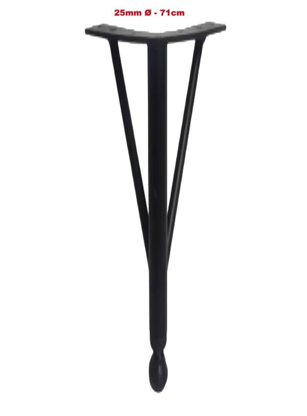 41cm 25mm Ø Üçlü Firkete Masa Ayağı Teknobutik.com'da