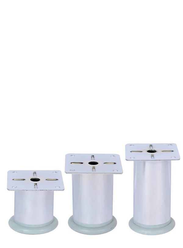 6 cm 42 Ø (Çap) Gri Plastik Pingolu Ayarlı Metal Baza Ayağı Teknobutik.com'da