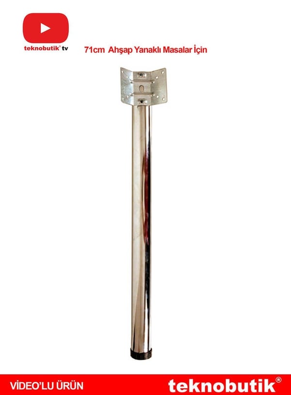 71cm Çap 60mm Perçinli Masa Ayağı Teknobutik.com'da