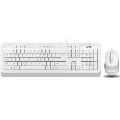 A4 Tech F1010 MM Klavye Mouse Set Beyaz USB Teknobutik.com'da