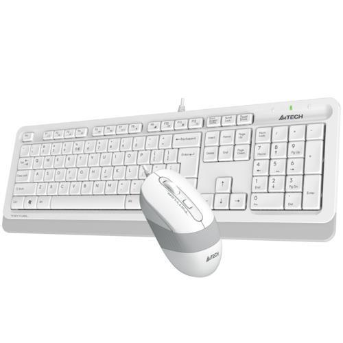A4 Tech F1010 MM Klavye Mouse Set Beyaz USB Teknobutik.com'da