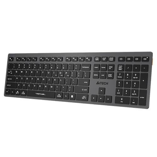 A4 Tech FBX50C Gri Bluetooth+2.4G FN-MM-Şarjlı Klavye Teknobutik.com'da
