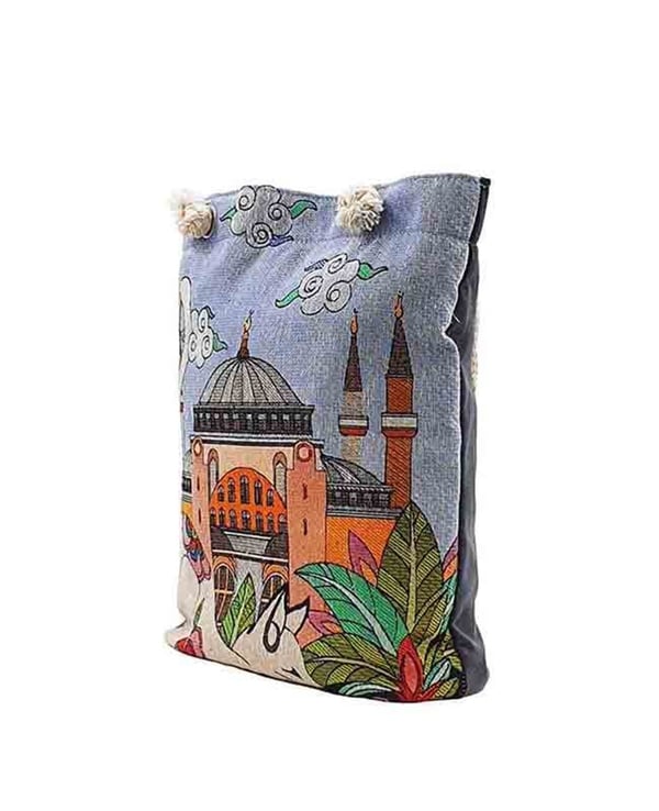 Ayasofya Cami Desenli Goblen Dokuma Heybe Çanta