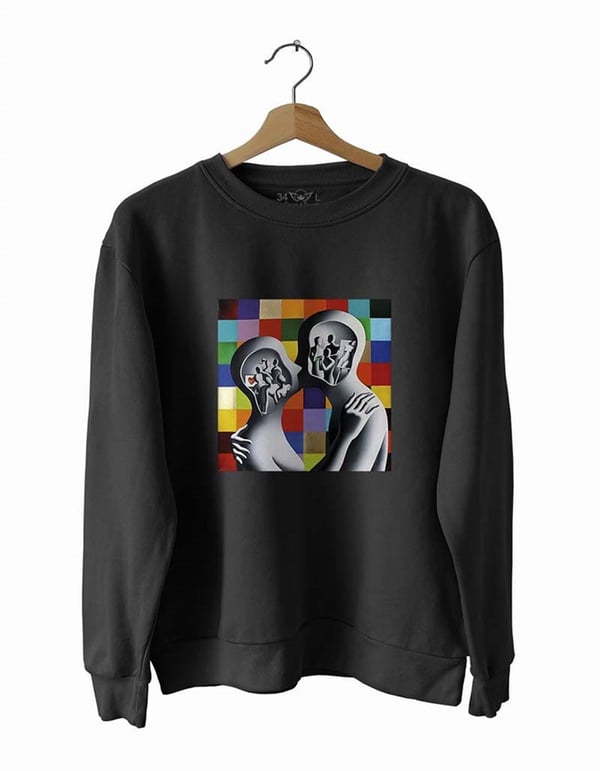 Beyin Nasıl Çalışır Basklı Slim Fit Pamuk Sweatshirt