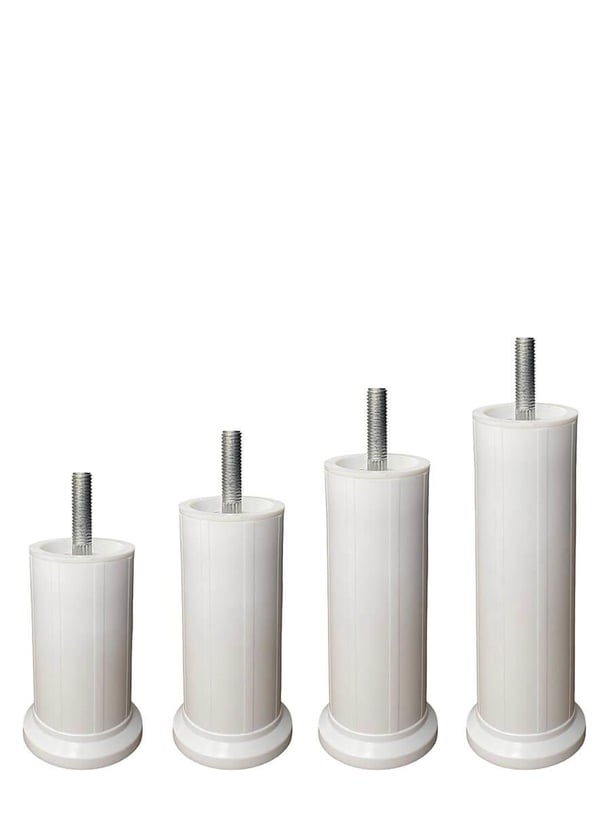 Çap 51mm 6cm Saplama Vidalı Plastik Ayarlı Baza Dolap Ayağı Teknobutik.com'da
