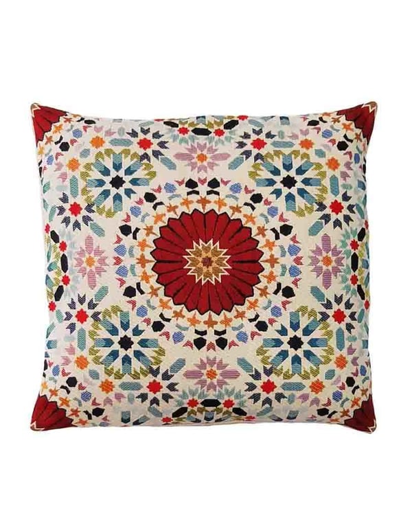 Çini Desenli Motifli 45x45cm Goblen Dokuma Kırlent