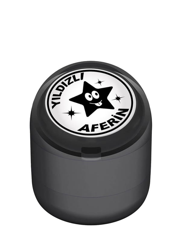 Yıldızlı Aferin Motivasyon Kaşesi 22mm Yuvarlak Teknobutik.com'da