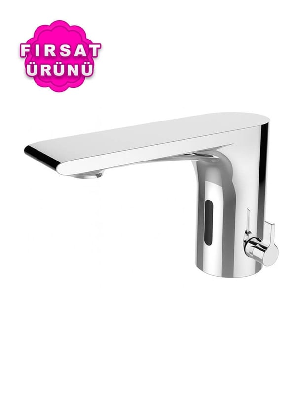 Elallar Çift Su Girişli Fotoselli Pilli Elektrikli Lavabo Bataryası Teknobutik.com'da