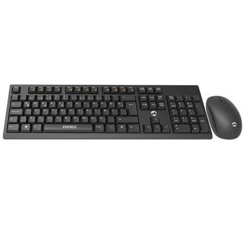 Everest KM-2510 Kablosuz Klavye+Mouse Siyah Teknobutik.com'da
