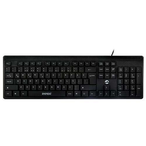 Everest KM-515 Usb Combo Q Kablolu Klavye/Mouse Set Siyah Teknobutik.com'da