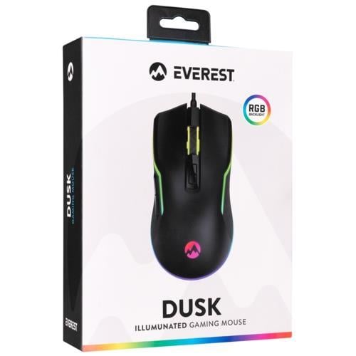 Everest SM-G14 DUSK Usb Siyah 1600-7200 dpi RGB Ledli Gaming Oyuncu Mouse Teknobutik.com'da