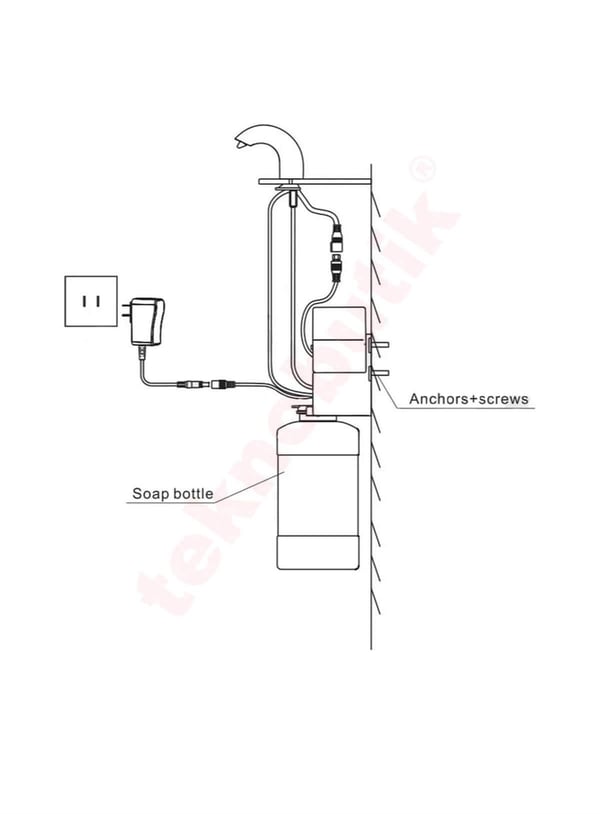 Genesit GS50S Ankastre Sabun Dispenseri Elektrikli 1500mL Teknobutik.com'da