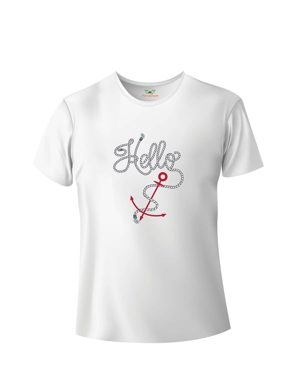 Hello Baskılı Basic Tshirt