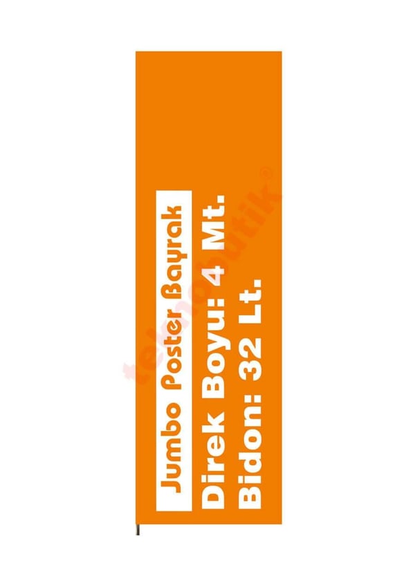 Jumbo Poster Bayrak 100x350 Teknobutik.com'da