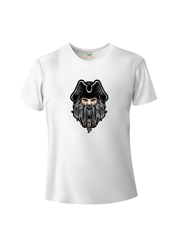 Kabasakal Korsan Baskılı Basic Tshirt