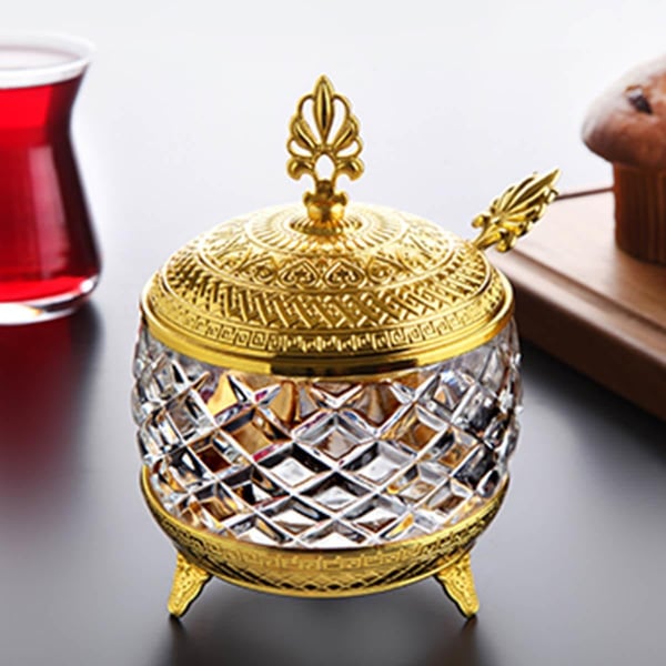 Kelebek Cam Şekerlik-Altın Teknobutik.com'da