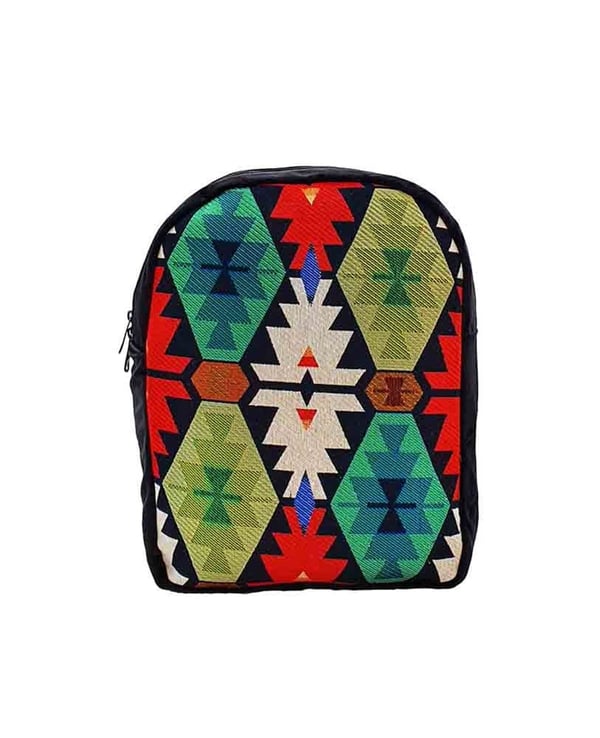 Kilim Desenli Goblen Dokuma Sırt Çantası