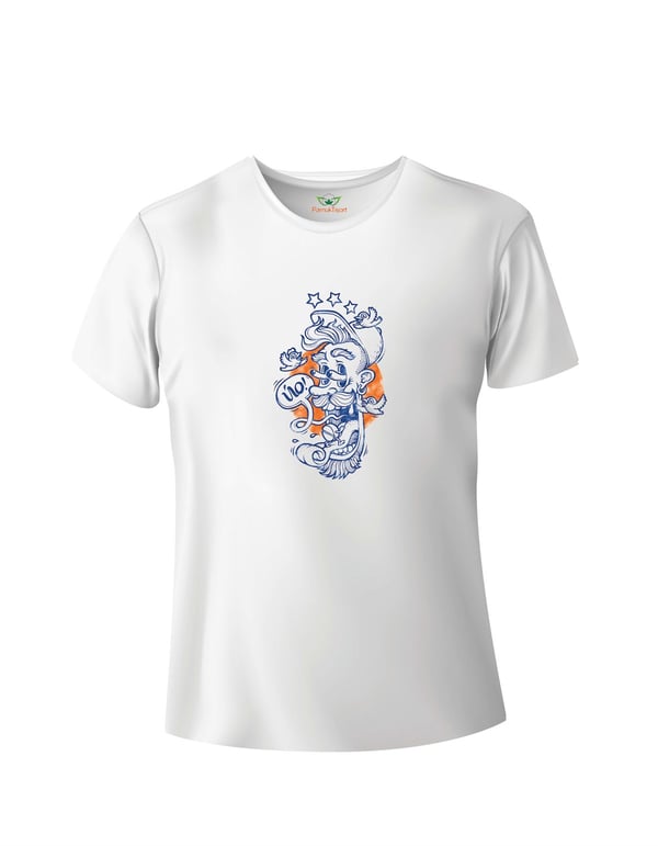 Korku Baskılı Basic Tshirt