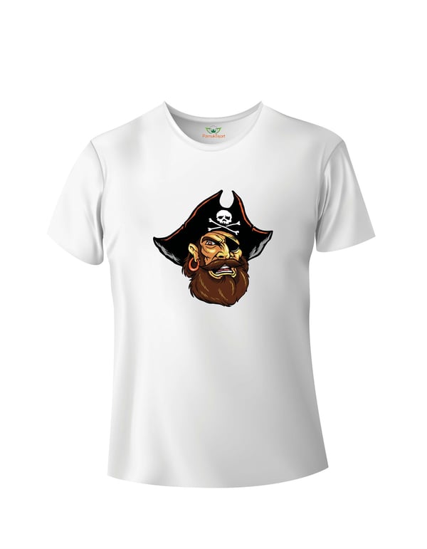 Korsan Baskılı Basic Tshirt