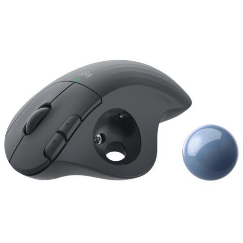 Logitech M575 Ergo Trackball Mouse Kurumsal Siyah Gri 910-006221 Teknobutik.com'da