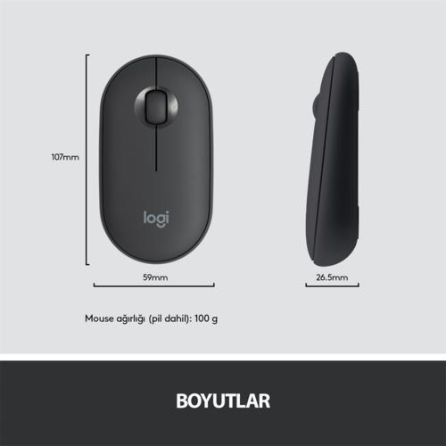 Logitech MK470 Klavye Mouse Kablosuz Siyah 920-009435 Teknobutik.com'da