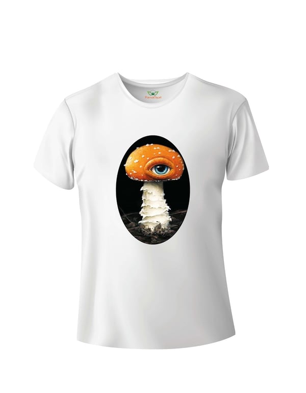 Mantar Baskılı Basic Tshirt