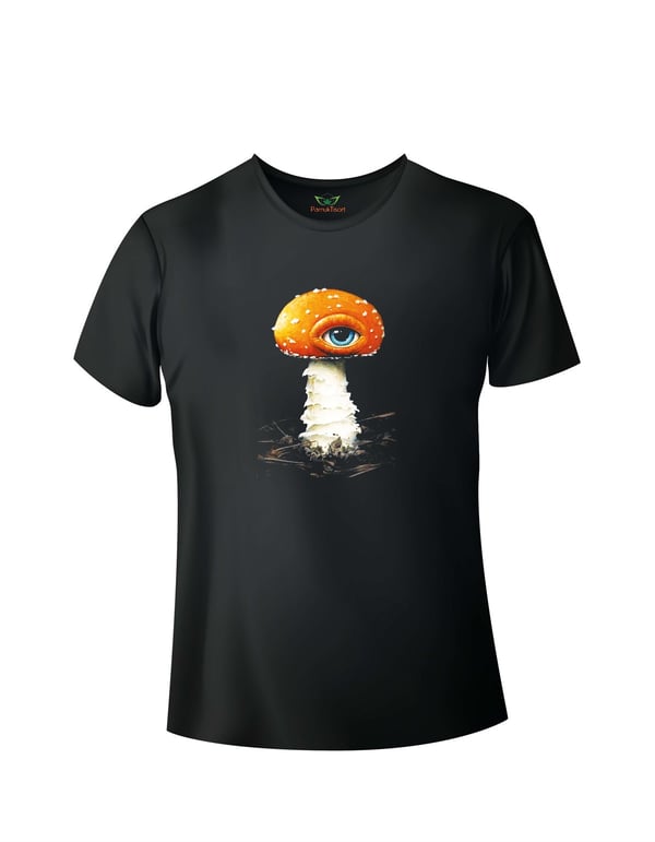 Mantar Baskılı Basic Tshirt