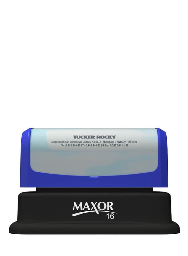 Maxor K-16 13x67 Flash Sistem Kendinden Mürekkepli Kaşe Teknobutik.com'da