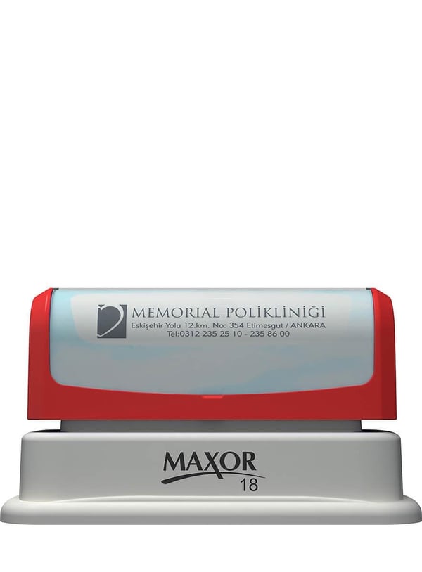 Maxor K-18 13x67 Flash Sistem Kendinden Mürekkepli Kaşe Teknobutik.com'da