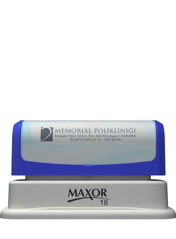 Maxor K-18 13x67 Flash Sistem Kendinden Mürekkepli Kaşe Teknobutik.com'da