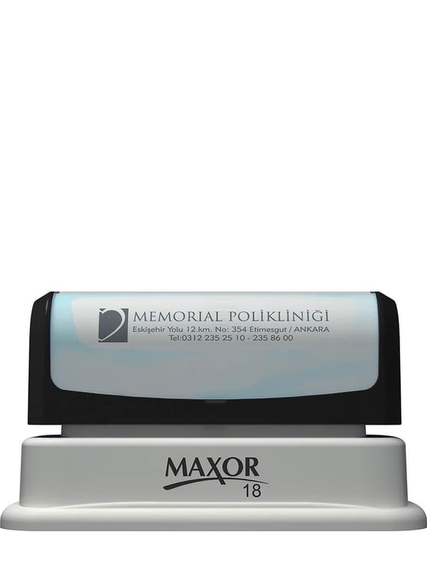 Maxor K-18 13x67 Flash Sistem Kendinden Mürekkepli Kaşe Teknobutik.com'da