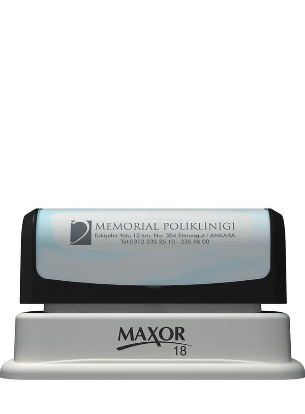 Maxor K-18 13x67 Flash Sistem Kendinden Mürekkepli Kaşe Teknobutik.com'da