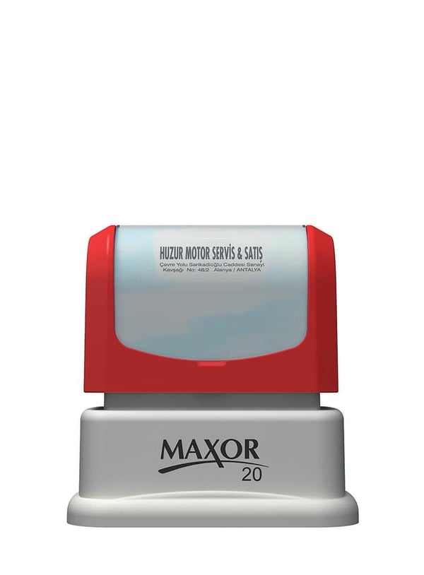Maxor K-20 17x33 Flash Sistem Kendinden Mürekkepli Kaşe Teknobutik.com'da