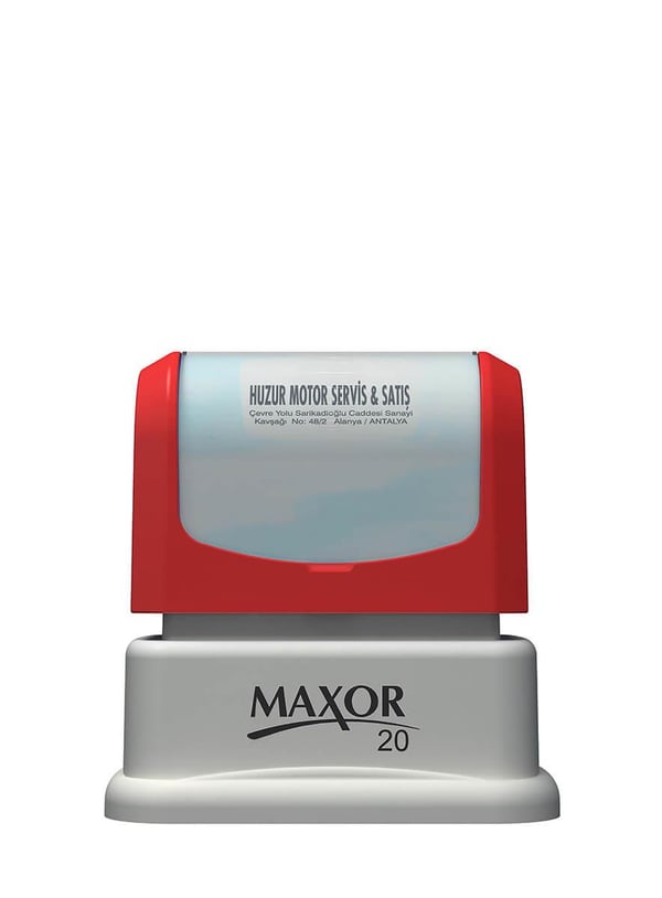 Maxor K-20 17x33 Flash Sistem Kendinden Mürekkepli Kaşe Teknobutik.com'da