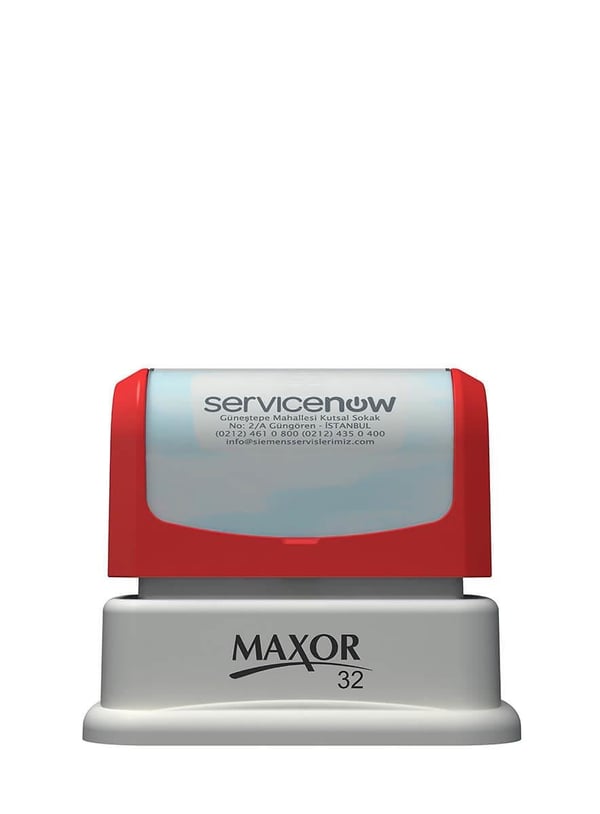 Maxor K-32 22x43 Flash Sistem Kendinden Mürekkepli Kaşe Teknobutik.com'da