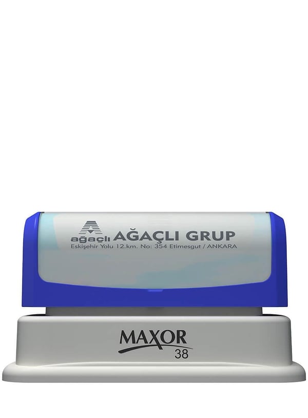 Maxor K-38 22x78 Flash Sistem Kendinden Mürekkepli Kaşe Teknobutik.com'da