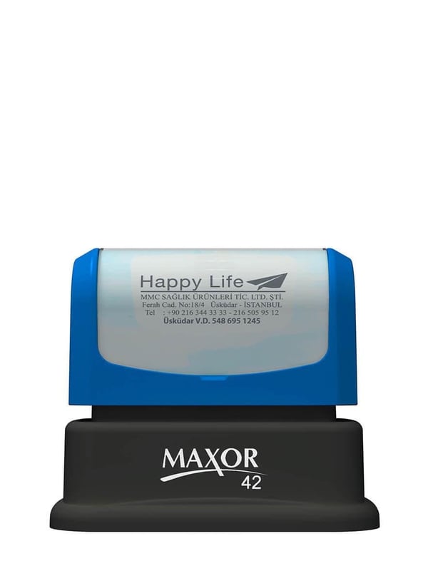 Maxor K-42 28x43 Flash Sistem Kendinden Mürekkepli Kaşe Teknobutik.com'da